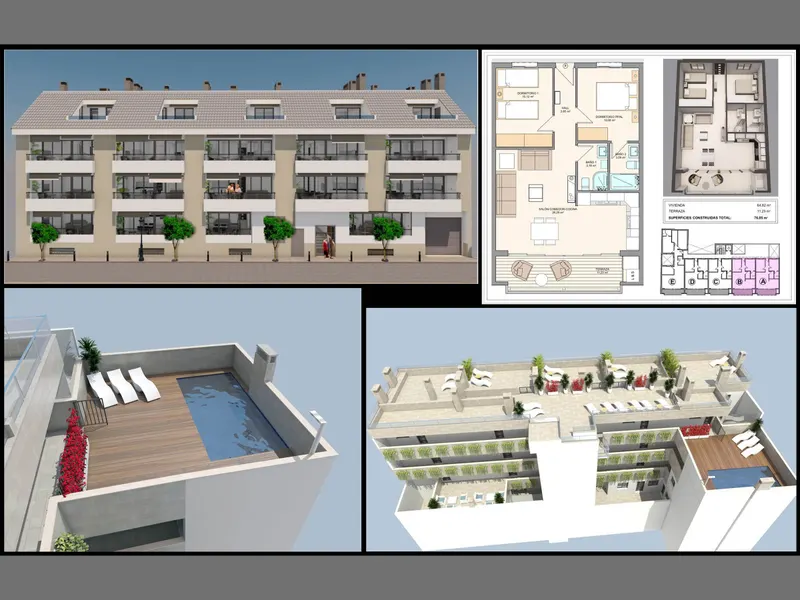 3D-oversikt over bygget